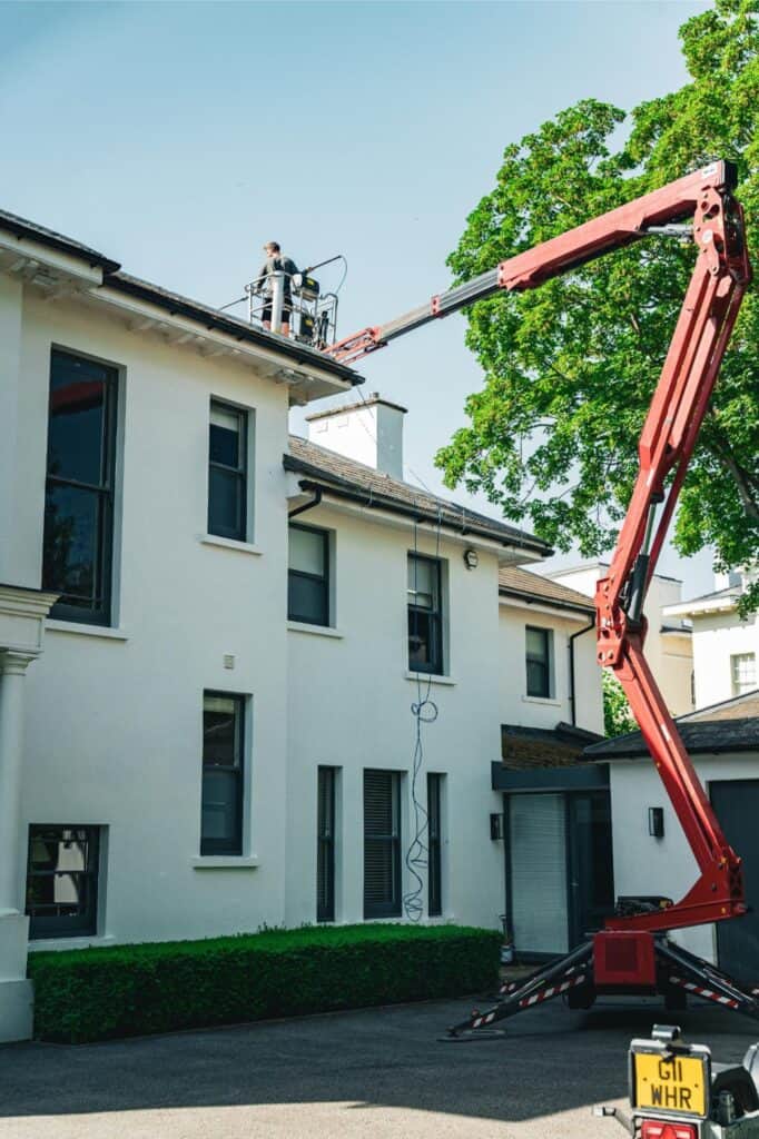 exterior cleaning with minimal invasion