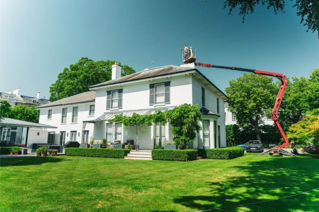freshly cleaned exterior of a domestic building in gloucestershire