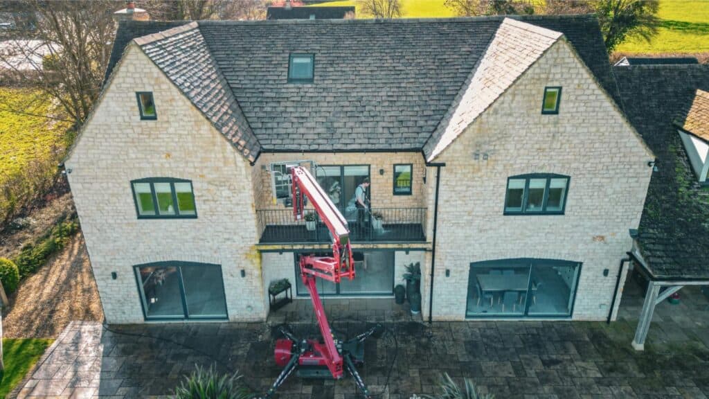 freshly cleaned roof