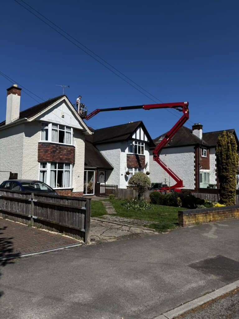 our exterior cleaning equipment - spider lift