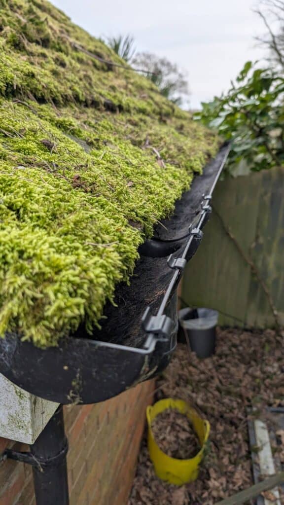 gutter cleaning - after a deep clean