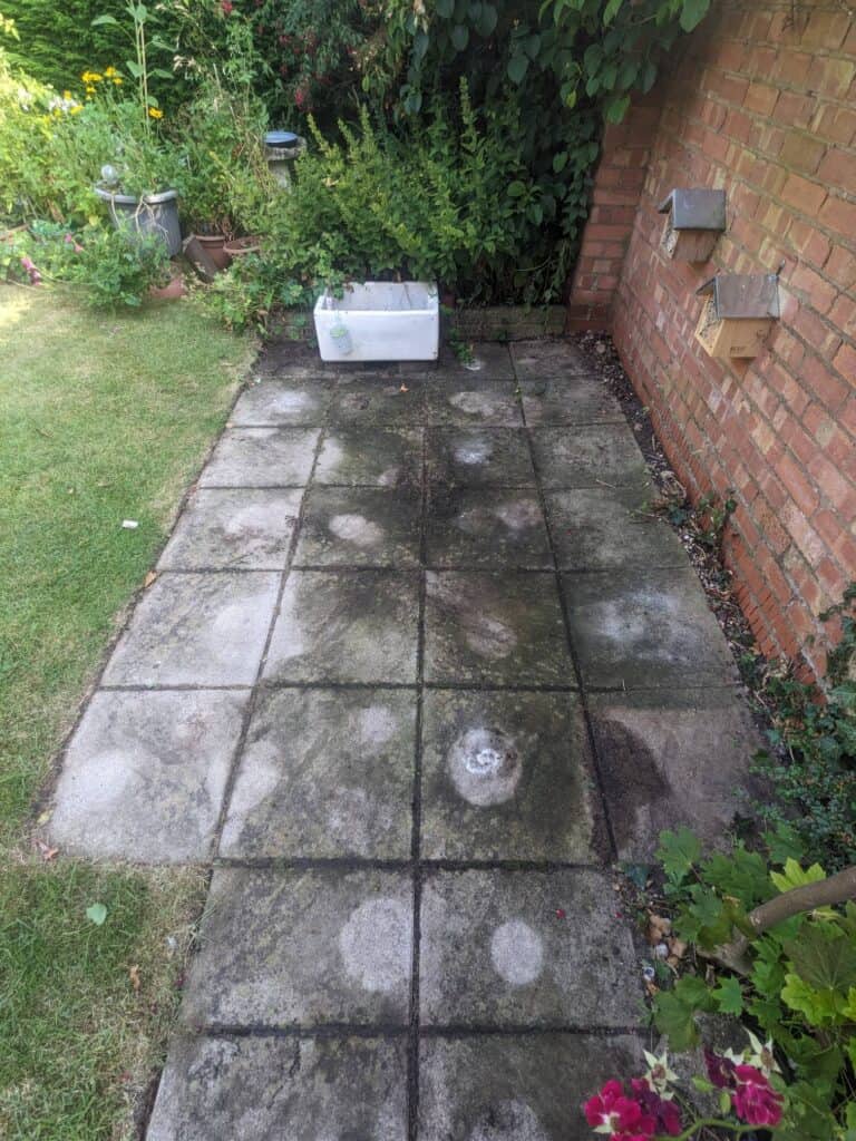 patio cleaning before