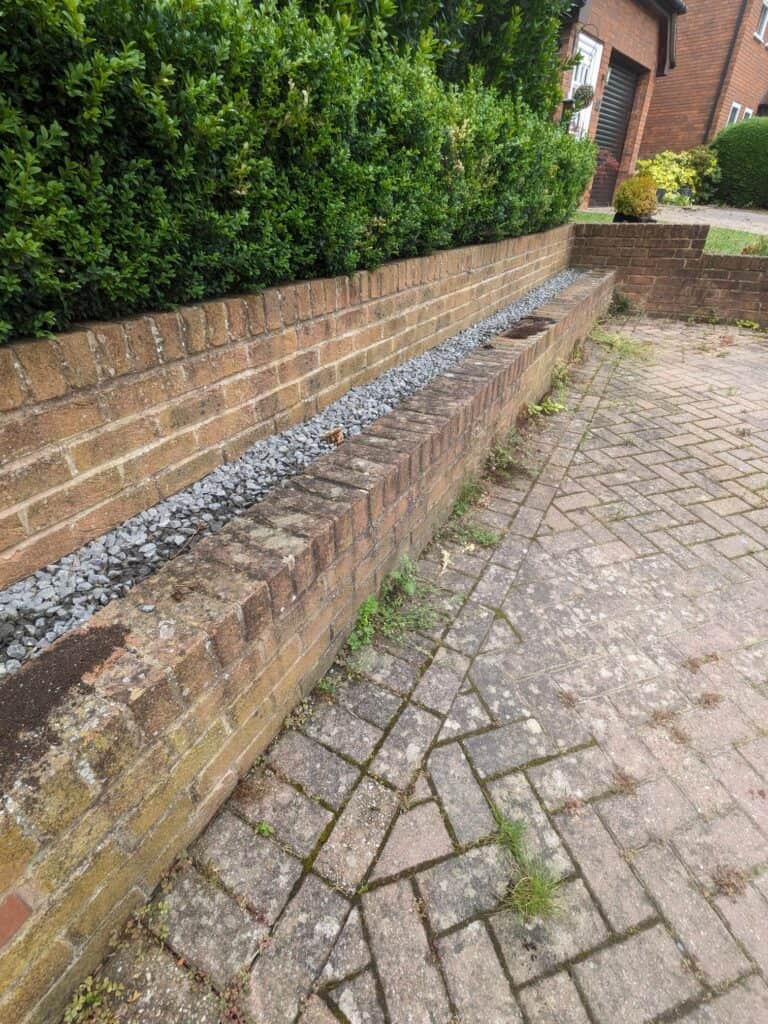 see how clean you can get your exterior walls