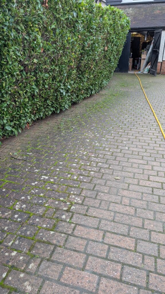 garden paving deep clean